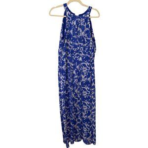 Ronni Nicole Blue & White Floral Maxi Dress 16P